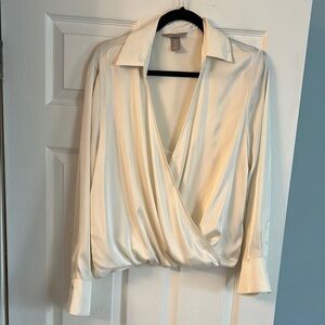 H&M Elegant Cream Blouse